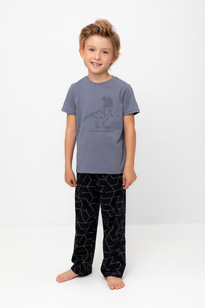 CROCKID Пижама 564966 К 1599 мокрый асфальт, геометрия