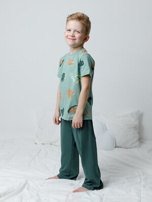 CROCKID Пижама 564975 К 1646 динозавры, зеленый