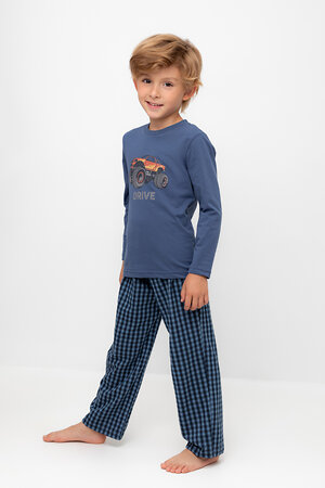 CROCKID Пижама 564985 К 1600 грозовая туча, маленькая клетка