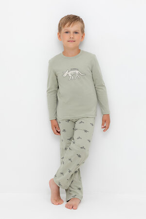 CROCKID Пижама 564986 К 1600 шалфей, маленькие динозавры