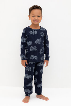 CROCKID Пижама 564988 К 1552 морской синий, дорожная техника