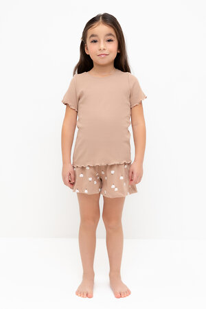 CROCKID Пижама 565001 К 1596 беж, колокольчики