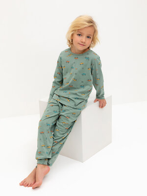 CROCKID Пижама 565010 К 1561 весенний зеленый, гонки