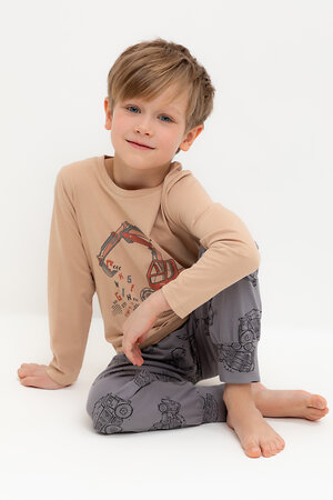 CROCKID Пижама 565011 К 1606 кунжут, дорожная техника
