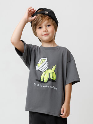 CROCKID Футболка 565208 МП 302889 темно-серый