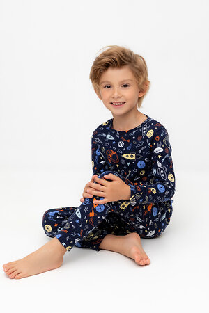 CROCKID Пижама 565388 К 1552/24 темно-синий