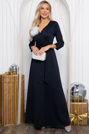LT Collection Платье 565776 П14444-4М темно-синий