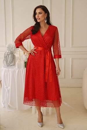 LT Collection Платье 566286 П14398-5М красный