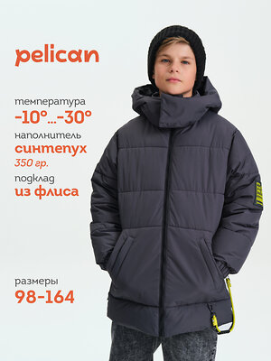 PELICAN Куртка 566383 BZWZ3377/2 Темно-серый