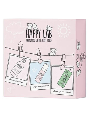 Happy Lab Набор средств для ухода за кожей лица Clean Face: Мицеллярная вода, мусс для умывания, очищающая маска, 300 мл, 150 мл, 20 мл 566525 28082 