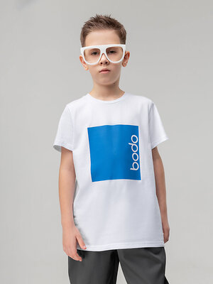 Bodo Футболка 566729 4-364MU белый (синий)
