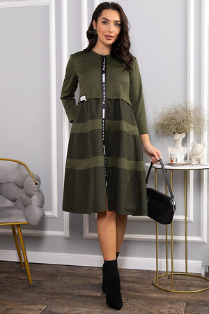 LT Collection Платье 566772 П14427-5М хаки