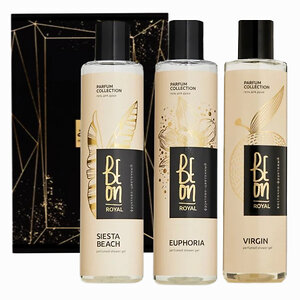 BeOn Подарочный набор парфюрованных гелей для душа №33 / Royal Siesta Beach, Euphoria, Virgin, 260 мл x 3 567062 23809 