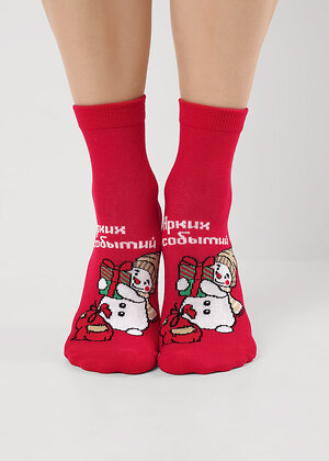 CLEVER Носки 567560 Д2565 красный