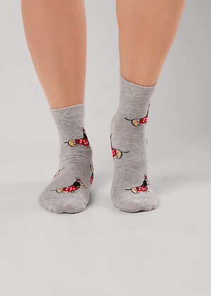 CLEVER Носки 567562 Д2563 меланж серый