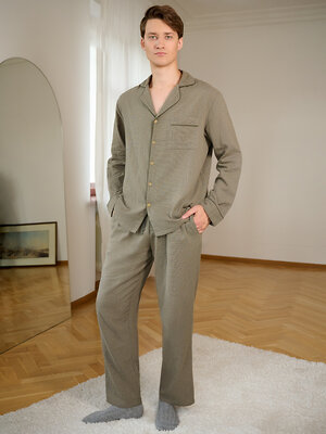 INDEFINI Пижама 567913 5013PCC Оливково-зеленый