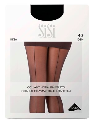 SiSi Колготки 568024 RIGA 40 (шов по ноге) Nero (Черный)