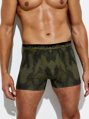 Omsa Трусы 568027 OmU 1234B Camuffare (камуфляж) Боксеры мужские с открытой резинкой, CO Militari (Зеленый)