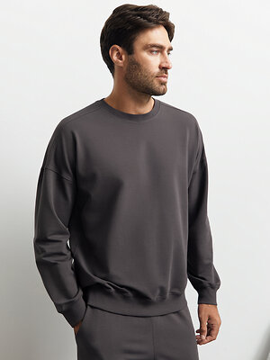 Omsa Свитшот 568031 OmU 1912С Свитшот муж. свобод/кроя, CO+EL Grafite (Серый)