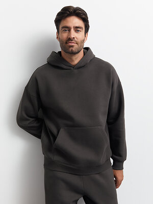 Omsa Худи 568032 OmU 2045С Худи муж. OVERSIZE утепленное, CO+PE Grafite (Серый)