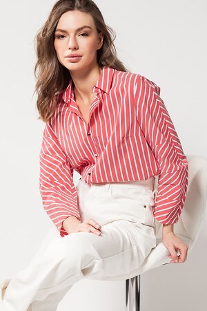 VILATTE Блузка 568113 D29.657 красный-белый