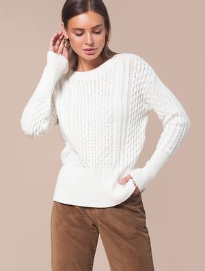 VILATTE Джемпер 568149 D39.474 белый