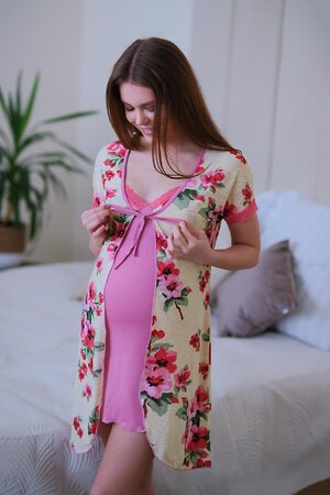 Lika Dress Комплект 568228 1611 Розовый/Жёлтый