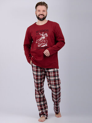 Malina Пижама 568533 3179 бордовый/молочный