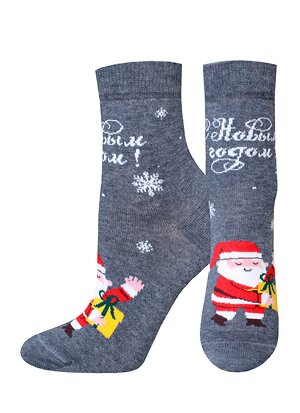 БРЕСТСКИЕ Носки 568903 1137 т.серый меланж