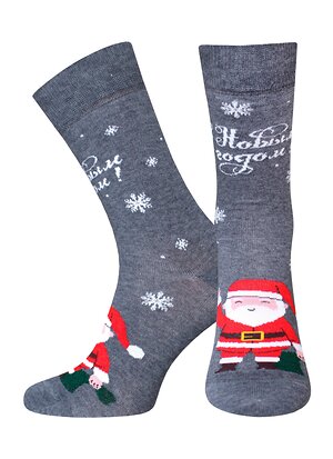 БРЕСТСКИЕ Носки 568920 2146 т.серый меланж