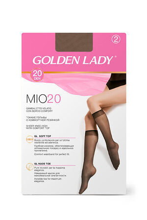 Golden Lady Гольфы 569118 gamb. MIO 20  гольфы (2 пары) Daino (Бежевый)
