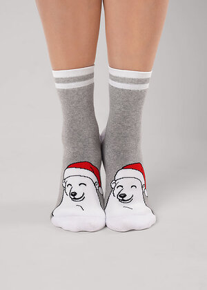 CLEVER Носки 569320 Д2552П меланж серый