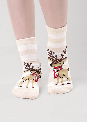 CLEVER Носки 569322 С4560 16-18,18-20 меланж бежевый