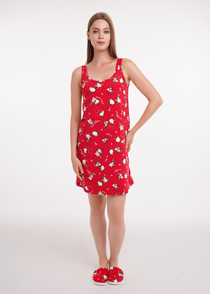 CLEVER Сорочка 569335 LS15-1202 красный/молочный