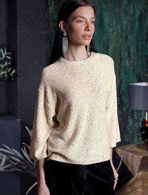 VILATTE Джемпер 569461 D39.363 бежевый