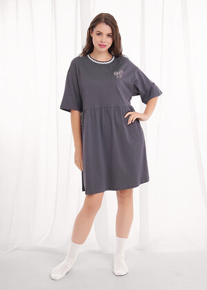 CLEVER Платье 569471 LDR26-1210/1 т.серый