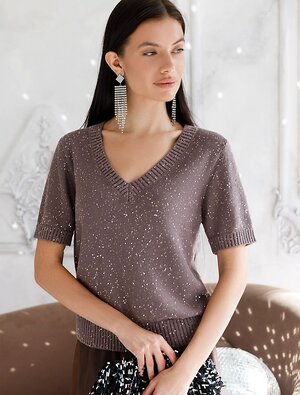 VILATTE Джемпер 569474 D39.371 кофейный