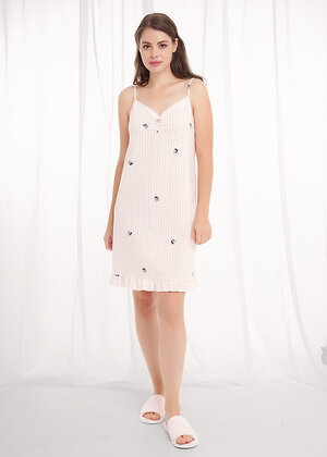 CLEVER Сорочка 569482 LS26-1210 св.розовый/белый