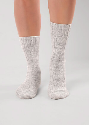 CLEVER Носки 569519 Д688Ш меланж св.серый