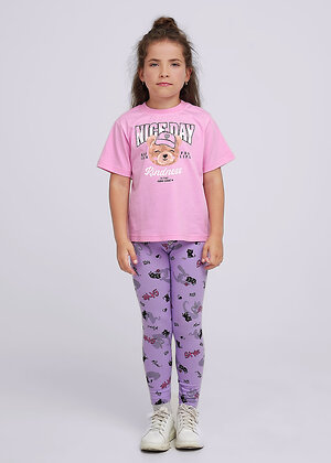 CLEVER Лосины 569523 903633гн. св.фиолетовый/чёрный