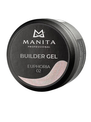 MANITA Гель моделирующий для ногтей с хлопьями юки / Builder Gel Euphoria №02, 15 мл 569589 28101 