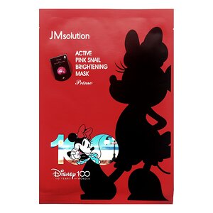 JMsolution Тканевая маска для лица с муцином улитки / Disney100 Active Pink Snail Brightening Mask Prime, 30 мл 569764 23695 