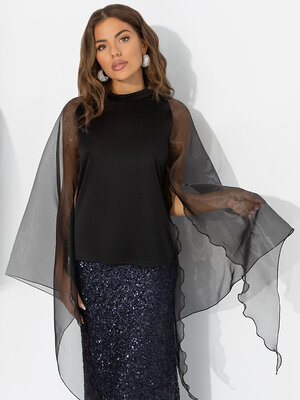 CHARUTTI Блуза 569878 12403 Черный