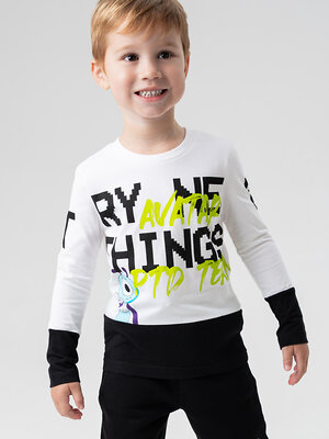 PLAYTODAY Фуфайка 570006 32412147 белый,черный