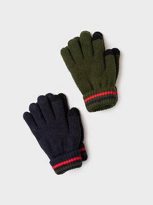 PLAYTODAY Перчатки 570194 32512207 тёмно-синий, хаки