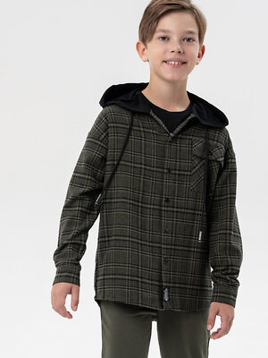 PLAYTODAY Рубашка 570230 32511404 хаки,черный