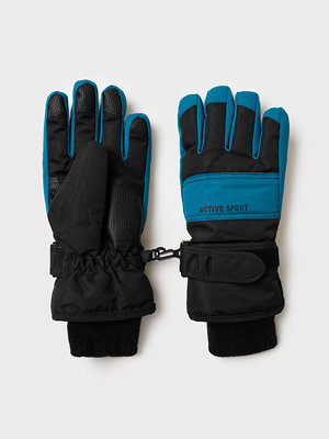 PLAYTODAY Перчатки 570244 32511067 черный,бирюзовый