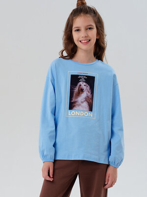 PLAYTODAY Фуфайка 570249 32521465 голубой