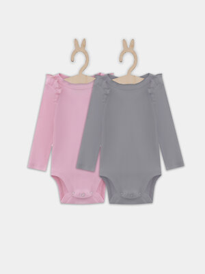 MARK FORMELLE Боди детское 570337 13017-2 розовый +серый