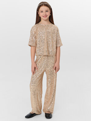 MARK FORMELLE Брюки 570342 187831 золотистые пайетки